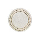 Bodrum Coaster Pearls White & Gold