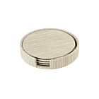 Bodrum Coaster Set/4 Grasscloth Celadon