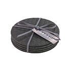 Bodrum Coaster Set/4 Wicker Black