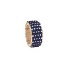 Bodrum Napkin Ring Cane Navy