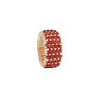 Bodrum Napkin Ring Cane Paprika