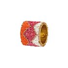 Bodrum Napkin Ring Harlequin Orange