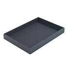 Bodrum Wicker Black Rectangle Tray