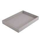 Bodrum Wicker Gray Rectangle Tray