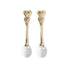 Brass & Stainless Steel Heart Teaspoon Set