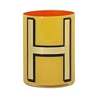 Bridie Hall Alphabet Pencil Cup H Yellow