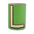 Bridie Hall Alphabet Pencil Cup L Green