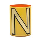 Bridie Hall Alphabet Pencil Cup N Yellow
