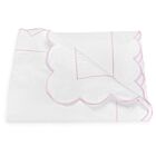 Matouk Butterfield Pink King Duvet Cover - 104x92", 3" Flange