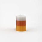 Candy Corn Pillar Candle Small