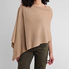 Cashmere Dress Topper Poncho Baby Camel
