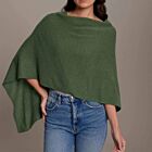 Cashmere Dress Topper Poncho Basil
