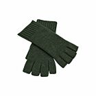 Cashmere Fingerless Gloves Army