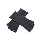 Cashmere Fingerless Gloves Graphite