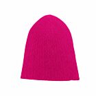 Cashmere Ribbed Beanie Dragon Fruit