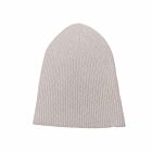 Cashmere Ribbed Beanie Latte