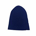 Cashmere Ribbed Beanie Midnight
