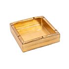 Caspari Lacquer Bamboo Edge Gold Leaf Cocktail Napkin Holder