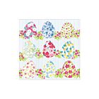 Caspari Paper Cocktail Napkin Pack/20 Floral Easter Eggs