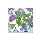 Caspari Paper Cocktail Napkin Pack/20 Hydrangeas & Porcelain