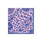 Caspari Paper Cocktail Napkin Pack/20 Indigo Garden Pink