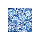 Caspari Paper Cocktail Napkin Pack/20 Marbled Ceramica Indigo