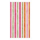 Caspari Paper Guest Towel Napkin Pack/15 Carmen Stripe Fuchsia