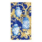 Caspari Paper Guest Towel Napkin Pack/15 Ginger Jars Dark Blue
