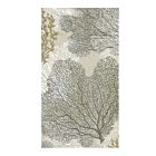 Caspari Paper Guest Towel Napkin Pack/15 Sea Fans Taupe