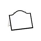 Caspari Place Card Pack/8 Die-Cut Arch Black