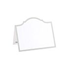 Caspari Place Card Pack/8 Die-Cut Arch Silver