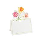 Caspari Place Card Pack/8 Die-Cut Daffodil Waltz