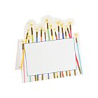 Caspari Place Card Pack/8 Die-Cut Party Candles