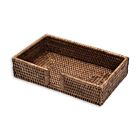 Rattan Guest Towel Napkin Holder Brown