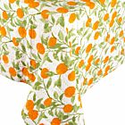 Caspari Reversible Orange Grove Tablecloth 70.5x70.5"