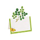 Caspari Place Card Pack/8 Die-Cut Coromandel Garden