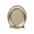  Cavallini Florentine Silver Leaf Oval Frame 4"