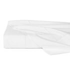 Sferra Celeste White Twin Flat Sheet - 74x114"/3.5"Flange