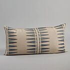 Coral & Tusk Pillow Navy Quill 16x32"