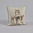 Coral & Tusk Pillow Basket Of Kittens 16"