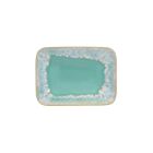 Stoneware Aqua Soap Dish