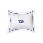 Cotton Boudoir Pillow Cover Blue Whale