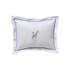 Cotton Boudoir Pillow Cover Giraffe & Flamingo