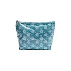 Cotton Cosmetic Bag Medium Gerbera Aqua