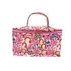 Cotton Cosmetic Vanity Bag Strawberry Vine