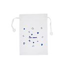 D. Porthault Lingerie Bag Coeurs Blue Small