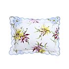 D. Porthault Dahlia Blue Boudoir Sham