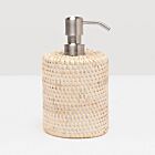 Pigeon & Poodle Dalton Rattan Whitewash Soap Pump