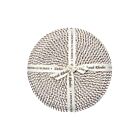 Deborah Rhodes Coaster Linen Braid Gold & White