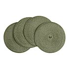 Deborah Rhodes Coaster Linen Braid Natural & Grass